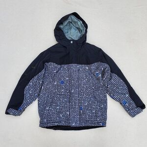 Ripzone Black and Gray Hooded Snow Jacket